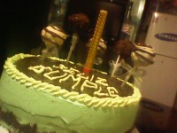 Torta de chocolate con Ganashé y chantilly de menta